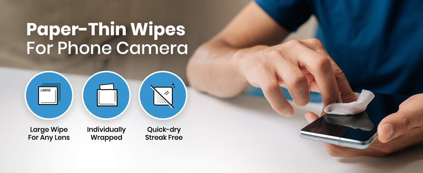 Paper-Thin Wipes for Phone Camera