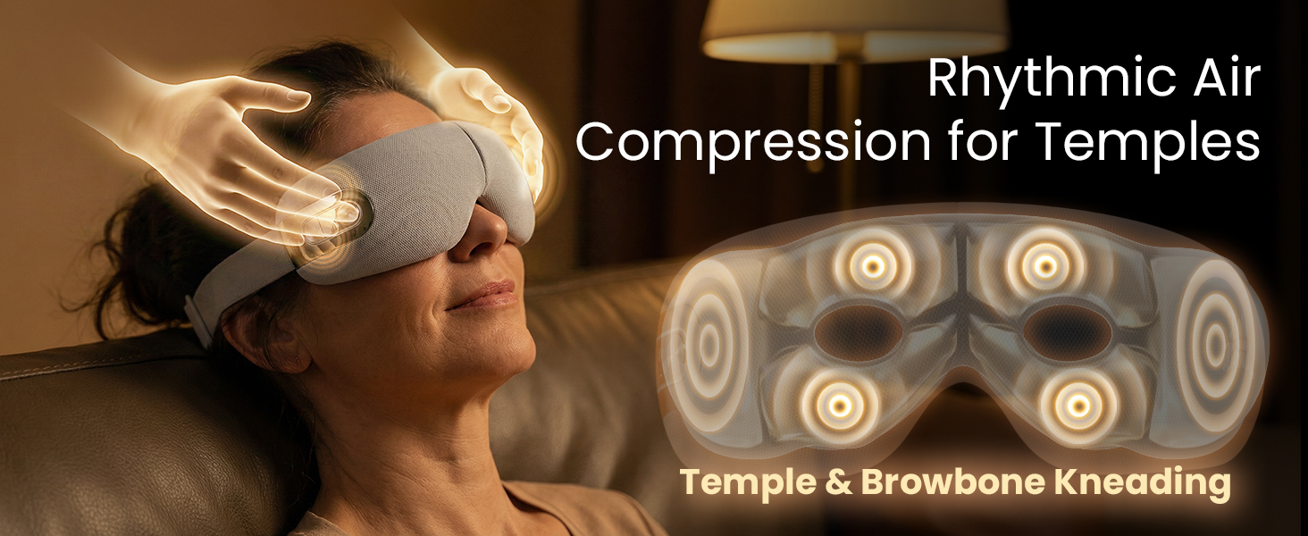 eye massager with heat and cooling