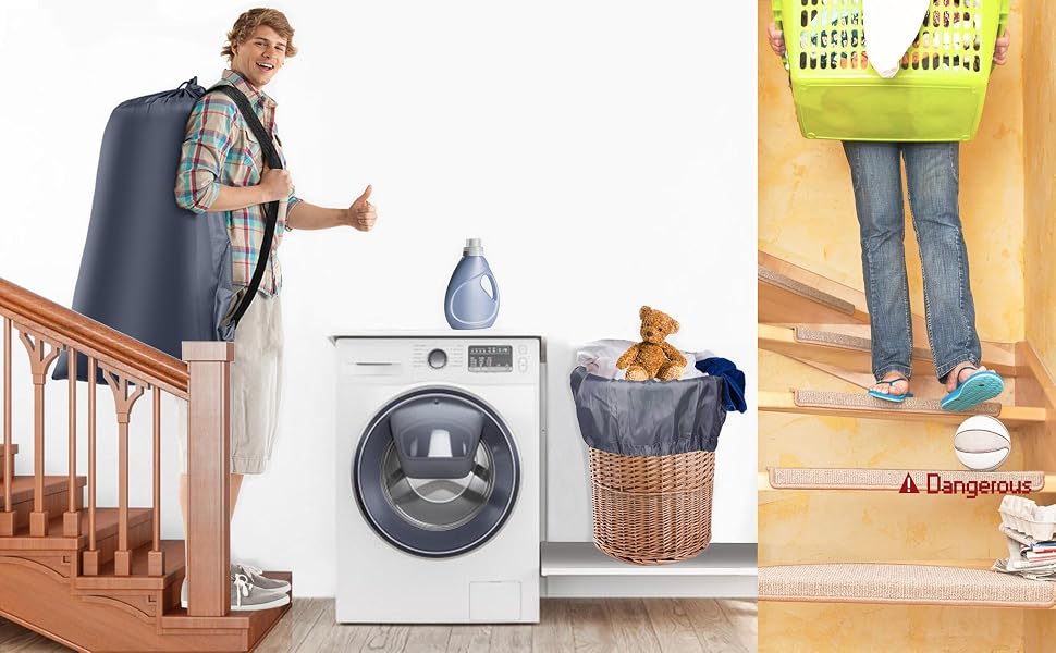 black laundry bag
