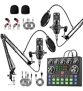 sktome Podcast Equipment Bundle for 2, V8s Voice Changer with BM-800 Podcast Microphone Bundle - ...