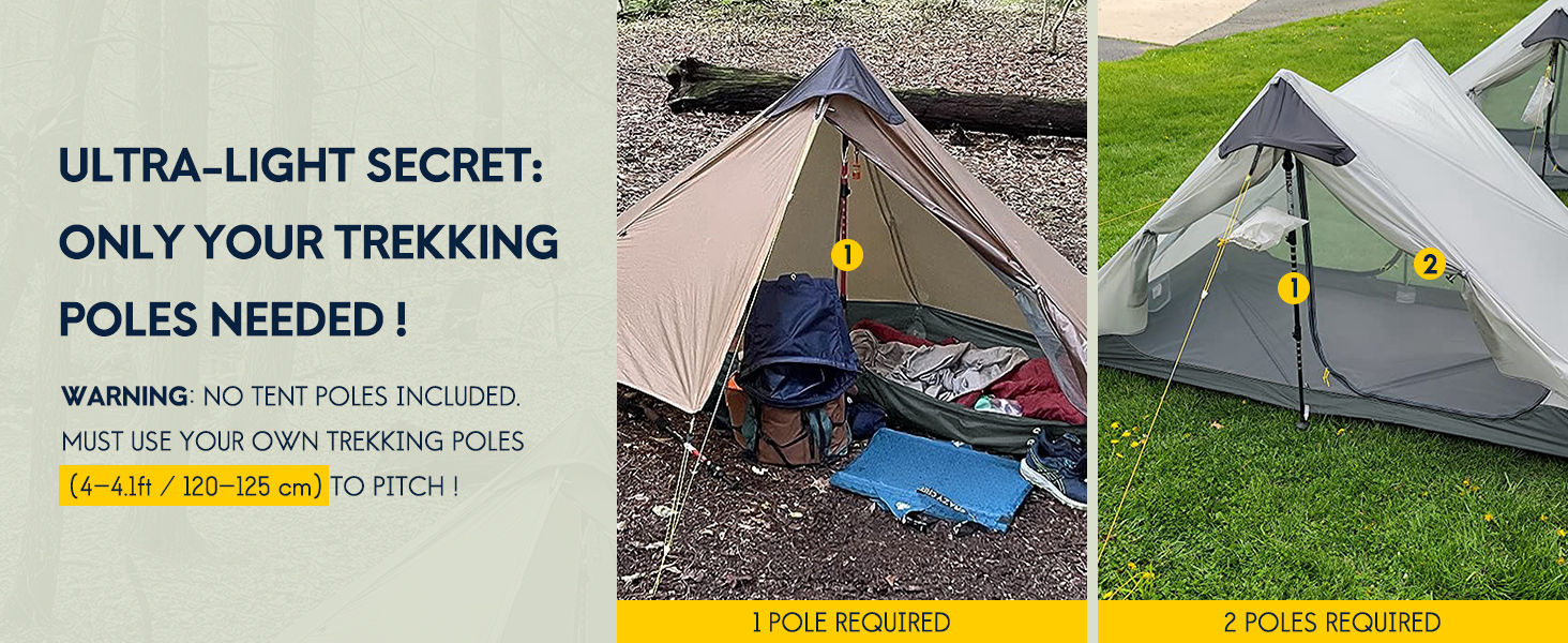 Ultralight Tent 3-Season Backpacking Tent