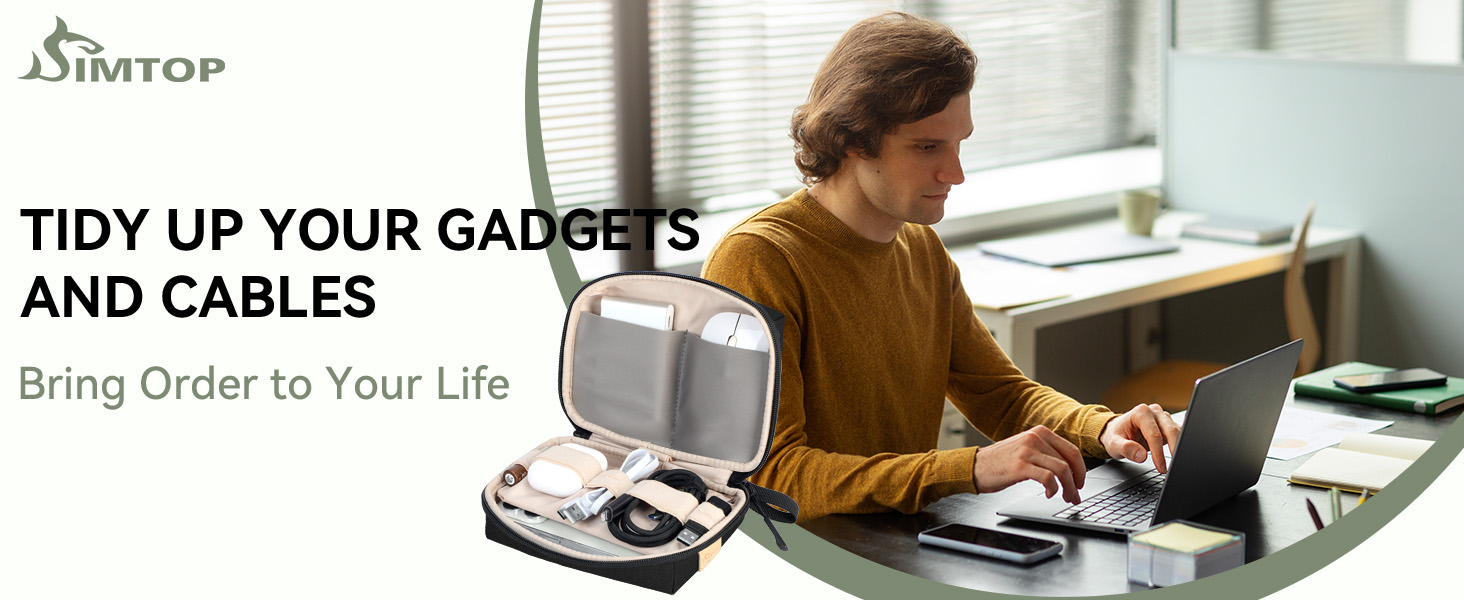 Electronic Organizer, Travel Cable Electronic Organizer Case Bag