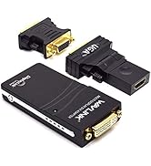 Wavlink USB to DVI/HDM/VGA Universal Video Graphics Display Adapter, Displaylink Chip Supports up...