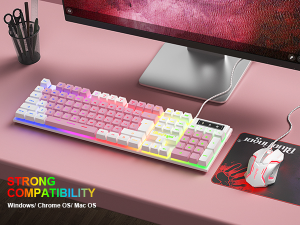 wired gaming keyboard and mouse