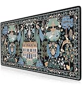 Anyshock Desk Mat for Keyboard and Mouse, Rural Garden Large Mouse Pad for Desk, Smooth Gaming De...