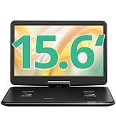YOTON 17.5" Portable DVD Player with 15.6" HD Swivel Screen for Car and Kids, 4-6 Hours Working T...