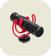 Movo VXR10-PRO External Video Microphone for Camera with Rycote Lyre Shock Mount - Compact Shotgu...