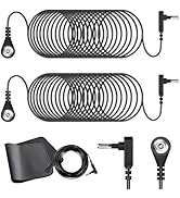 SATUY 2 Pcs 15Ft Black Grounding Cords | Universal Replacement Grounding Cables | Fit for Mats, S...