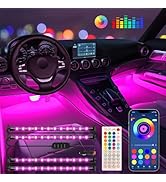 Interior Car Lights Keepsmile Car Accessories Car Led Lights APP Control with Remote Music Sync C...
