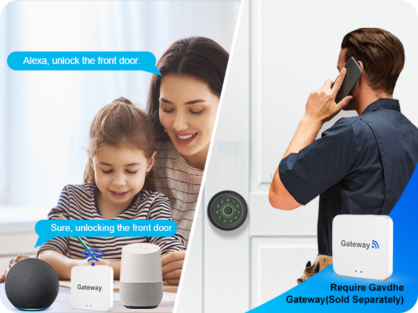 Finge print Door Knob Voice Unlock