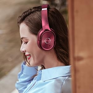 zihnic ANC 919 Red Bluetooth headphone