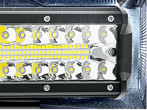 12 Inch 300W Triple Row Flood Spot Combo 30000LM Led Off Road Lights