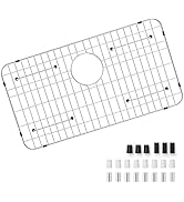 Kitchen Sink Grid and Sink Protectors, 26-1/16" x 14-1/16" Stainless Steel Material Sink Grate fo...