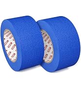 SWRT Blue Painters Tape 2 Inch x 55 Yards, 2 Rolls (110 Yards Total), Blue Masking Tape for Paint...