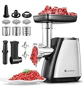 AAOBOSI Meat Grinder, 4-In-1 Meat Grinder Electric [2800W Max] with 3 Slice, Shred Blades,2 Blade...