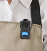 QUEENLINK Wearable Bluetooth Speaker, Clip On Wireless Speaker, IPX7 Waterproof, BT 5.3, Portable...