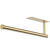 CHIKESI Paper Towel Holder Under Cabinet, Self-Adhesive,No Drilling, Stainless Steel, Wall-Mounte...