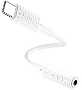 USB Type C to 3.5mm Female Headphone Jack Adapter, USB C to Aux Audio Dongle Cable Cord Compatibl...