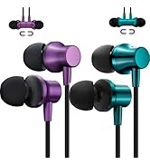 Couple USB C Headphone for iPhone 15 Pro Max, Hi-Fi Stereo Earbuds Magnetic Bass Wired Earphone w...