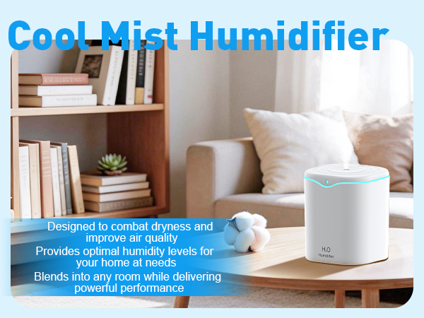 iucpss mist humidifier for baby with 7-color night light, 2 spray modes, 36H runtime