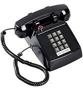 Retro Classic Corded Landline Phone Message Indicator, Traditional 2500 Analog Desk Phone Call Li...