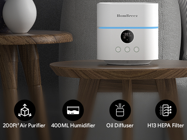 air purifier and humidifier combo