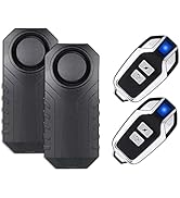 Lancoon Upgraded Bike Alarm 2 Packs, Anti-Theft Burglar Security Sensor for Motorcycle Scooter Tr...