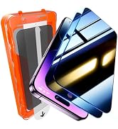 UniqueMe 2 Pack for iPhone 14 Pro Max Privacy Screen Protector - 6.7 inch[Bubble-Free] [Military ...