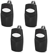 4 Pack 310Mhz DTC for Linear Delta 3 Garage Door Remote, 8 Dip Switch Garage Door Opener Remote R...