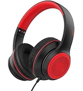 JOMILIN A8 Over-Ear Headphones with Microphone, Lightweight Folding Stereo Bass Headphones with 1...