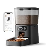 oneisall Automatic Cat Feeder, WiFi Cat Food Dispenser with App Control, Auto Cats Feeder Automat...