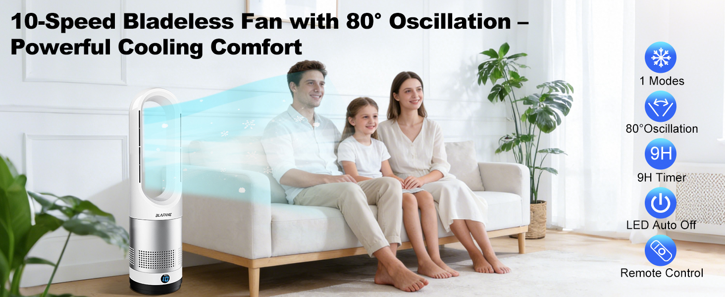 Tower Fan for Bedroom