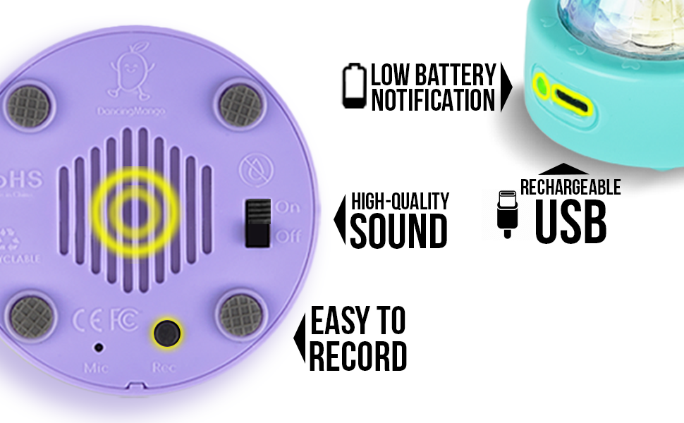 high quality sound recording button