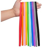 Rubber Bands Silicone 10 Pcs 12inch Elastic Bands for Notebook Books Cooking Wrapping Rubber Band...