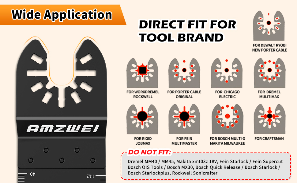 oscillating tool blades