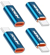 Light-ning to USB C Adapter 4PCS,HOWJIM PD27W/66W/QC100W Fast Charging&Transfer,Light-ning Female...