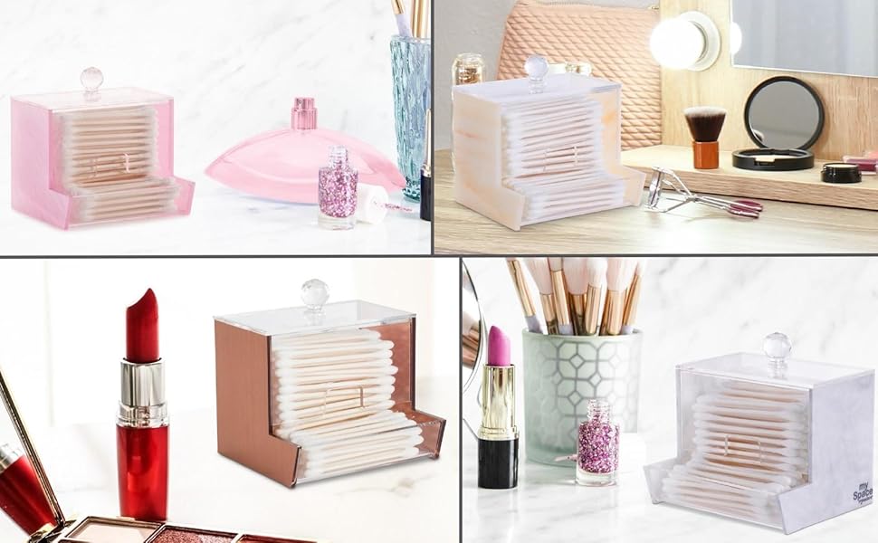 Qtip holders on vanity