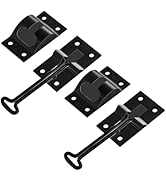 ESUDNT RV Door Holder with Silent Snap, Black Metal T-Style Camper Door Latch, Trailer Door Catch...