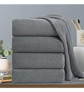 Hailea Gray Bath Towels Set 35x70 Inches - Luxury 600 GSM Oversized Bath Sheet Towel,Extra Large ...