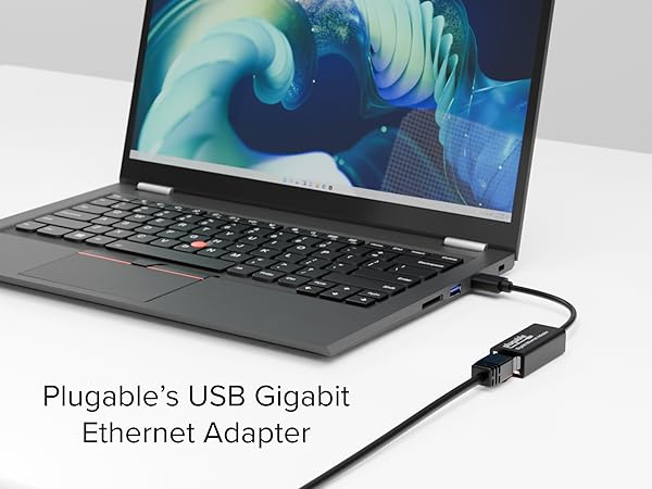 gigabit ethernet adapter, lenovo thinkpad, ethernet, rj45, plugable