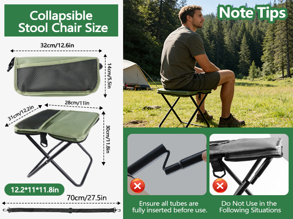 Foldable Stool for Camping
