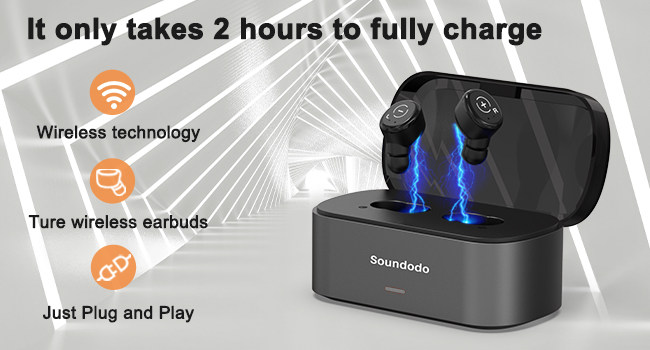Soundodo Wireless Earbuds for Tv Listening