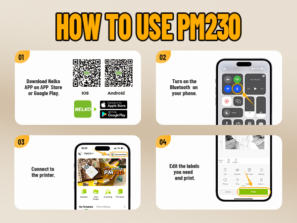 PM230 sticker printer sticker printer machine