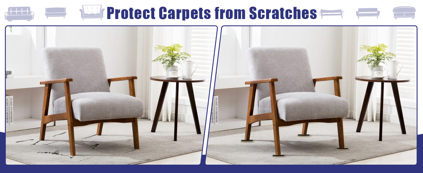 Protect carpets from scratches