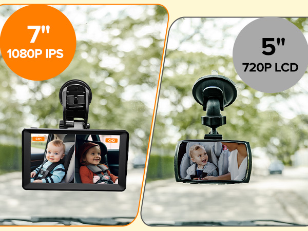 7 inch baby car monitor