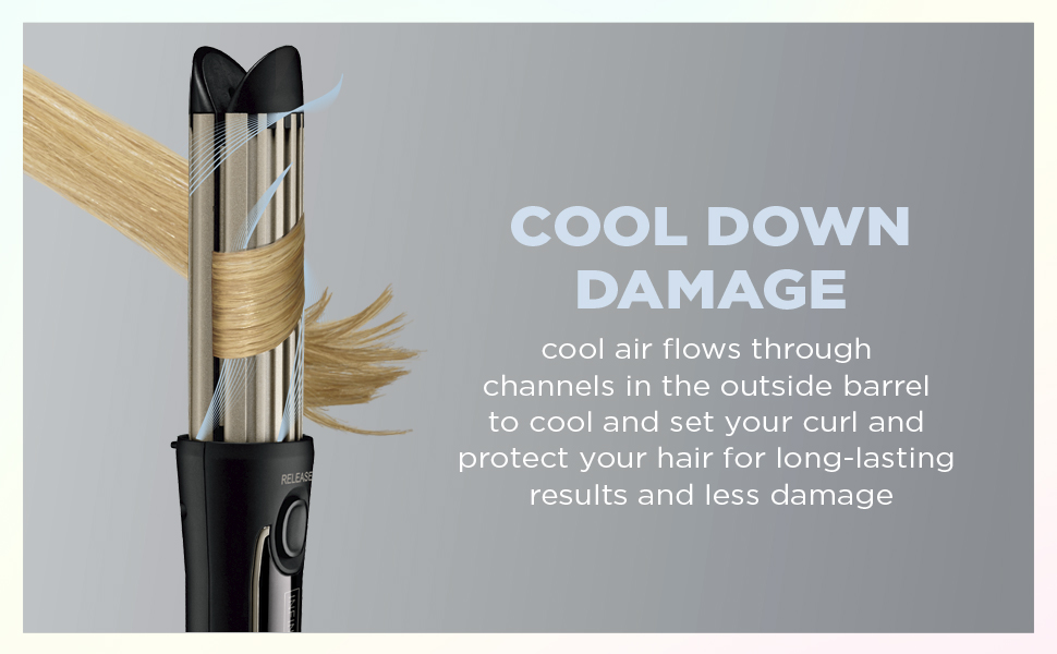 Cool Air flos through channels in the outside barrel to cool and set your cool for less damage