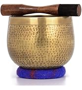Relaehih Tibetan Singing Bowls Set-Hand-Hammered in Nepal Sound Bowl for Meditation, Yoga, Chakra...