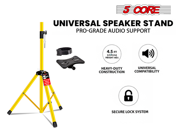 speaker stand height adjustable tripod mount pole stage studio