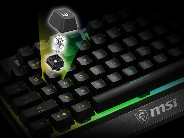 SOLID BASE WITH MECHANICAL-LIKE SWITCHES