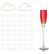 Estleys Drink Tags Coquette Bow Wine Glass Charms Acrylic Bowknot Drink Tag for Bachelorette Birt...